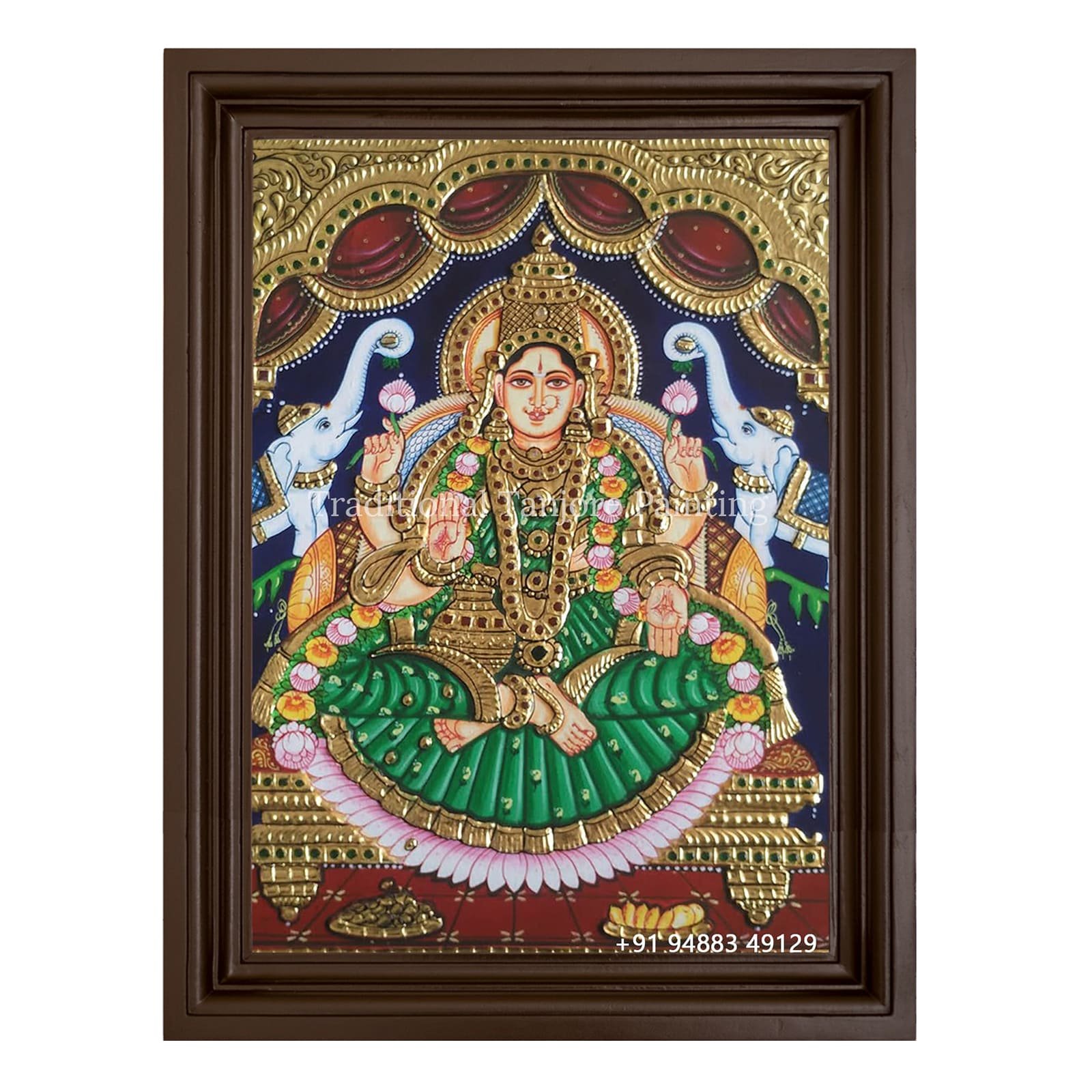 gaja lakshmi tanjore painting price