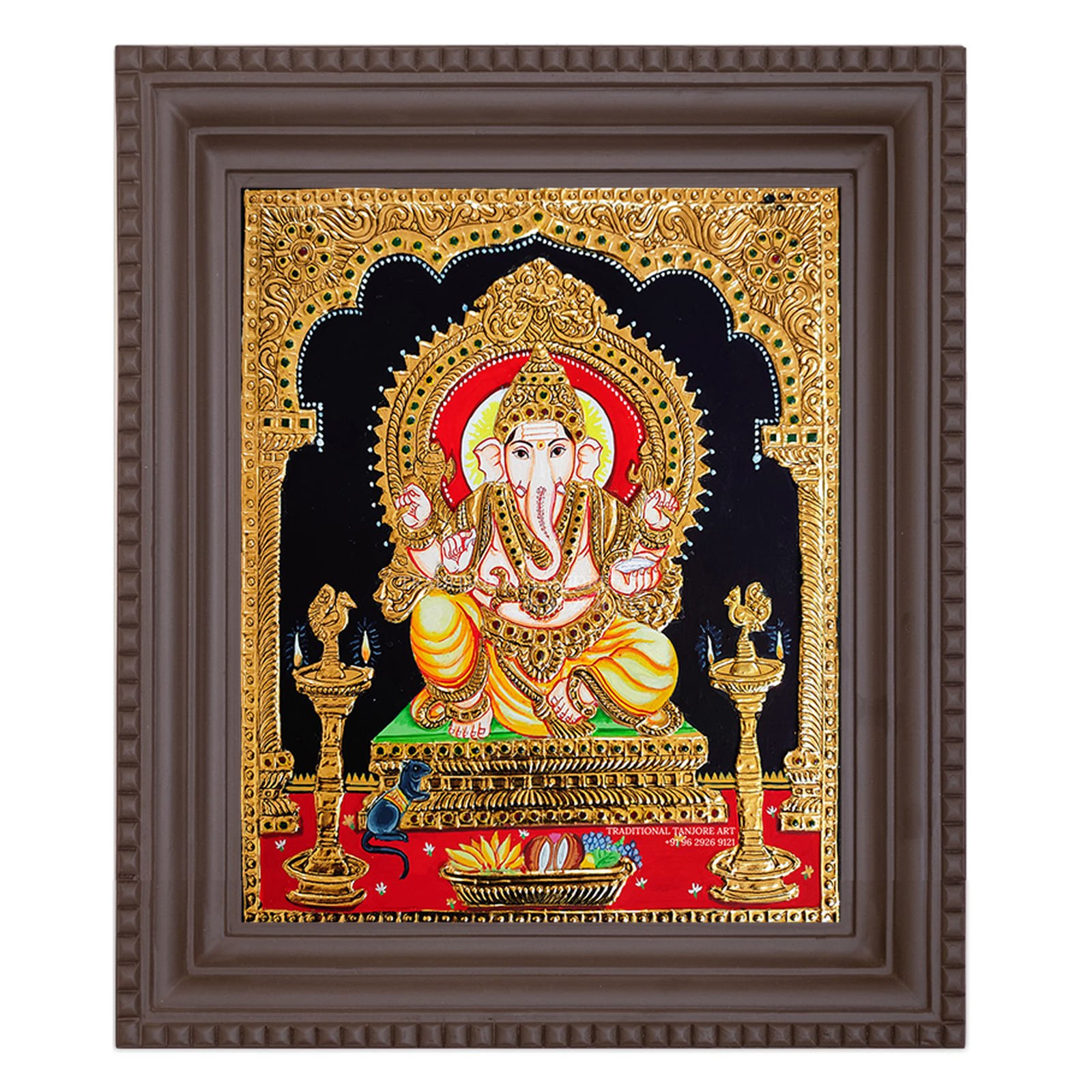 vinayagar raja alangaram tanjore images