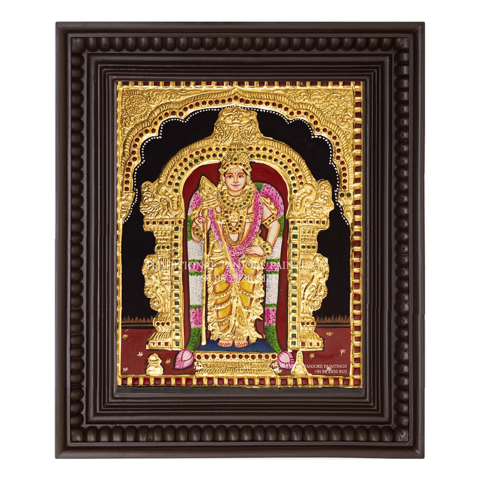 thiruchendur murugan thanjavur painting