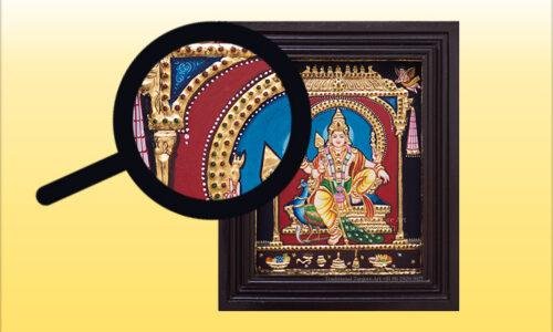 Is real gold used in Tanjore painting?