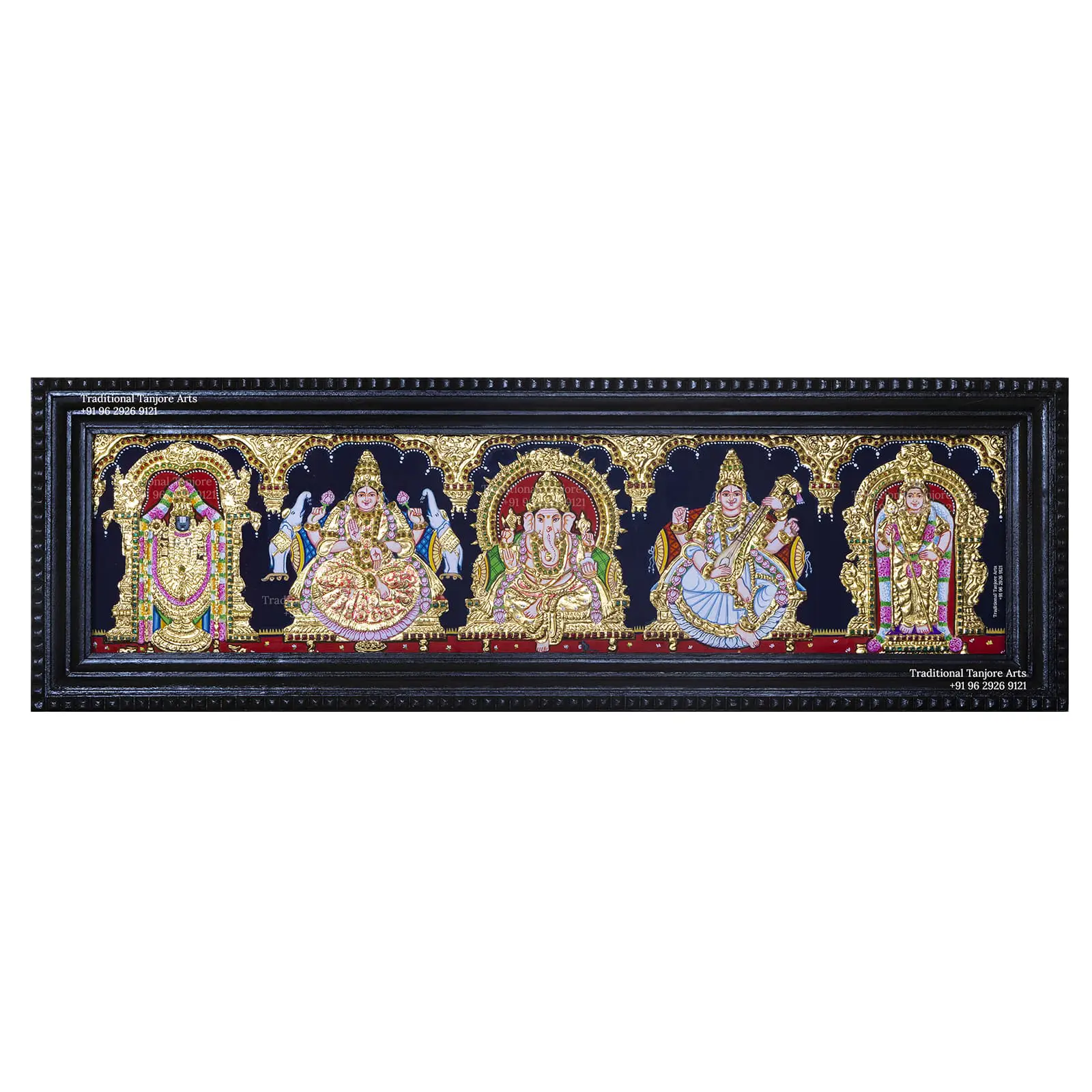 Perumal | Balaji | Venkateshwara Swamy-Vinayagar-Ganesh-Lakshmi-Gajalakshmi-Saraswathi | Raman | Tanjore Painting | Traditional