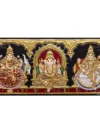 Vinayakar-Lakshmi-Gajalakshmi | Ganesha | Saraswathi | Tanjore Painting | Traditional