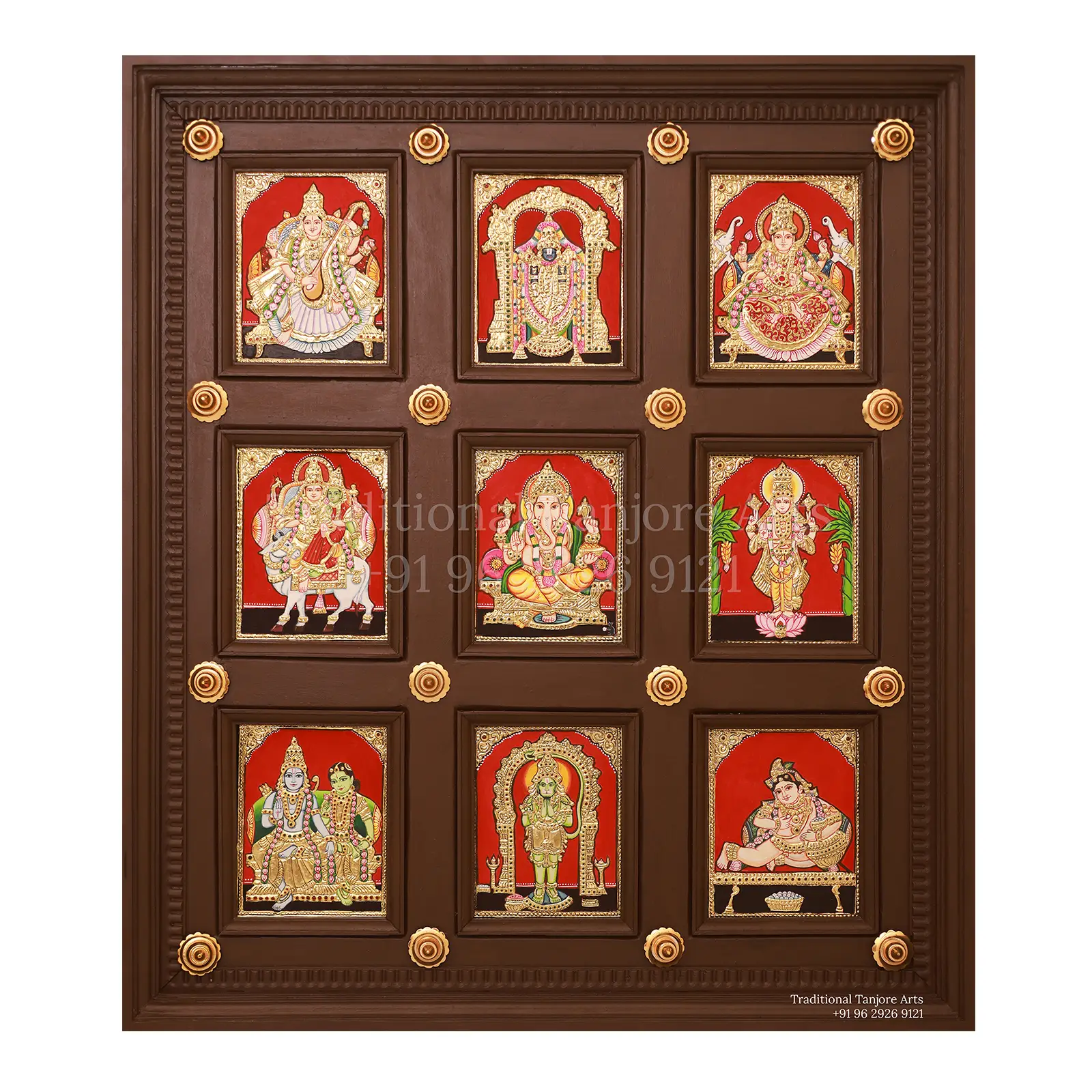 9 god Temple Frame Design