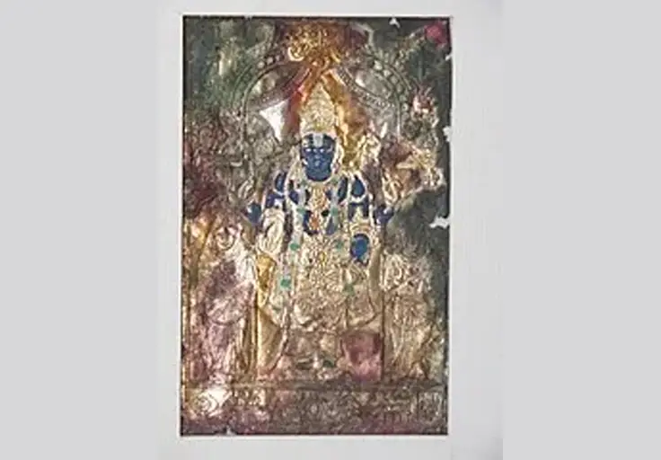 What material is used for Tanjore Painting?