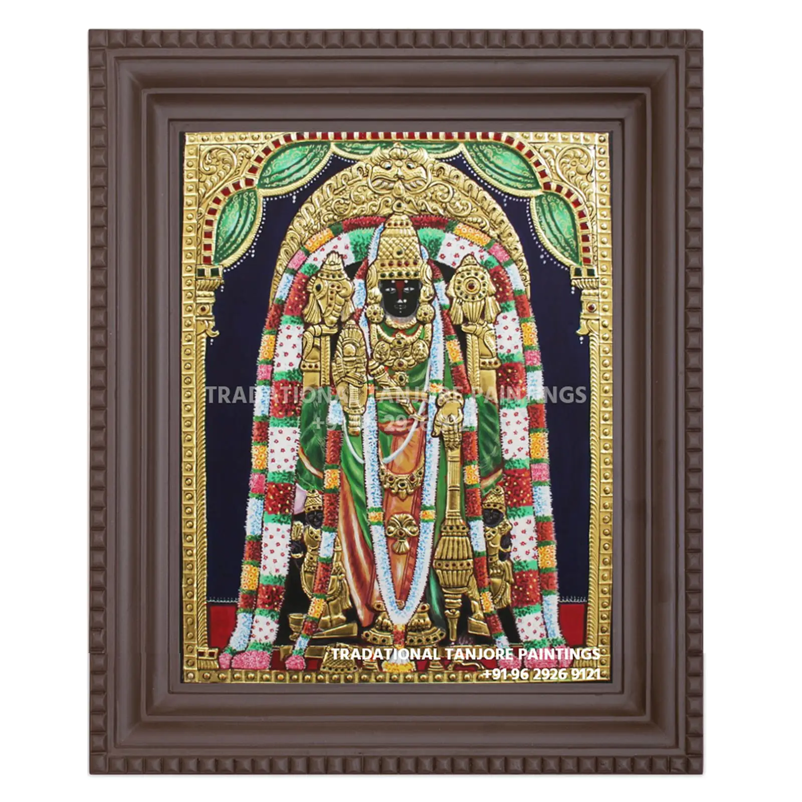 Chennakesavan | Tanjore Painting | Traditional - Image 4