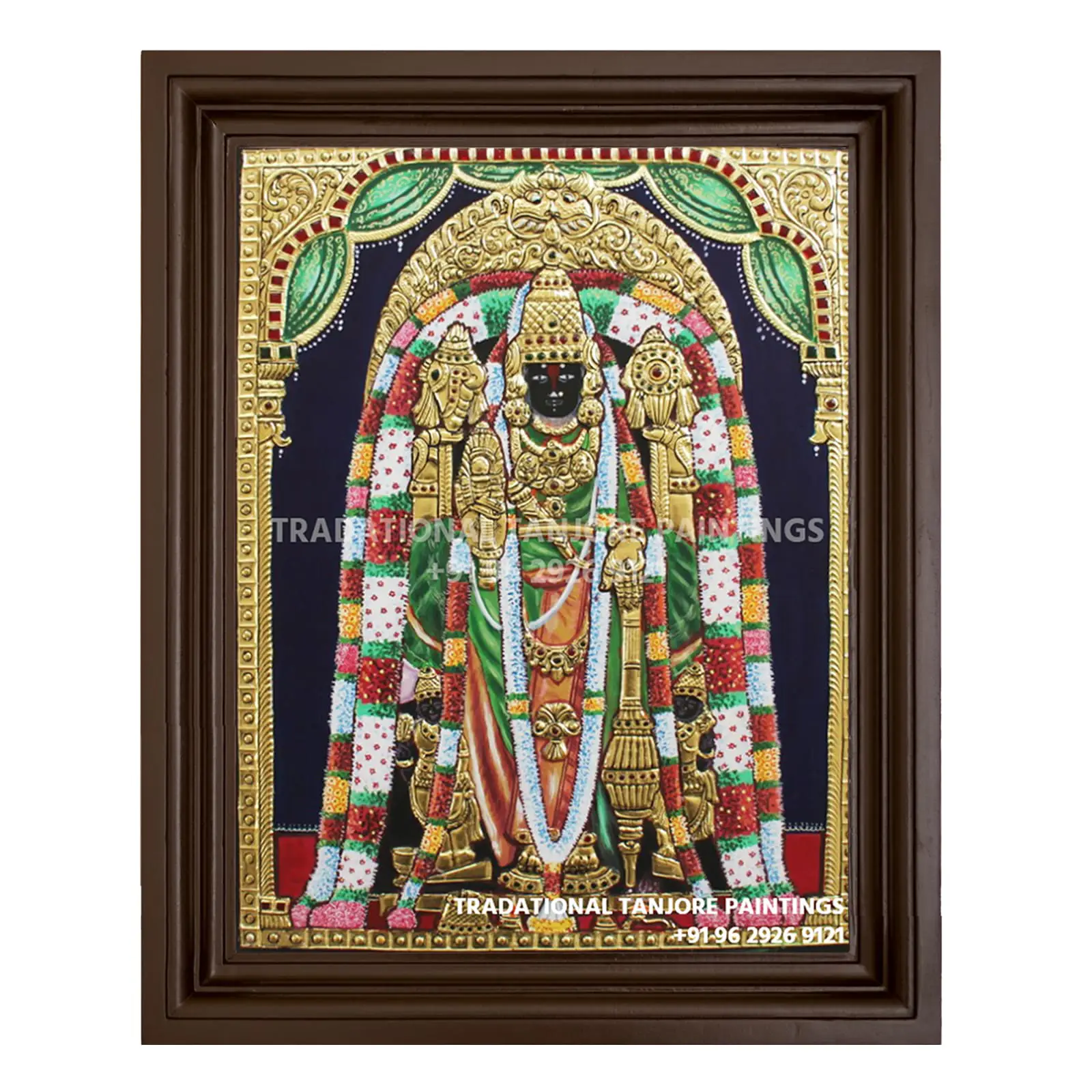 Chennakesavan | Tanjore Painting | Traditional - Image 5
