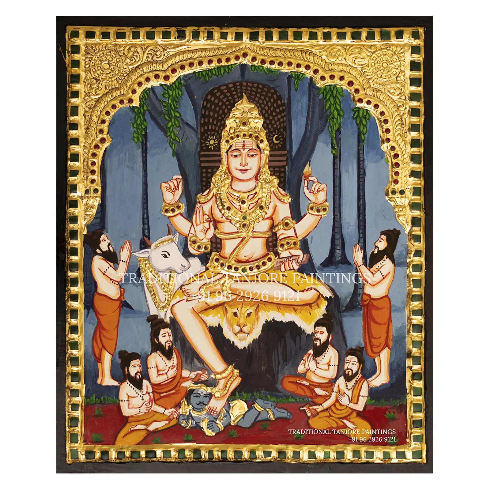dakshinamurthy tanjore painting