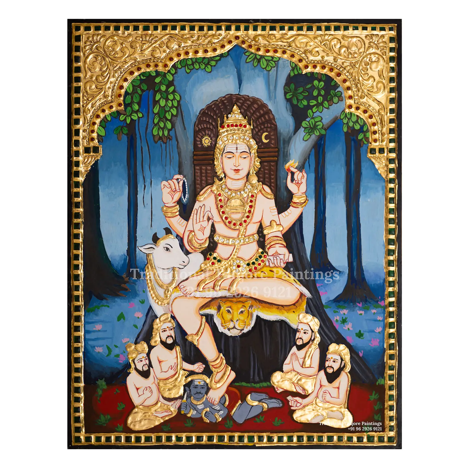 dakshinamurthy tanjore painting