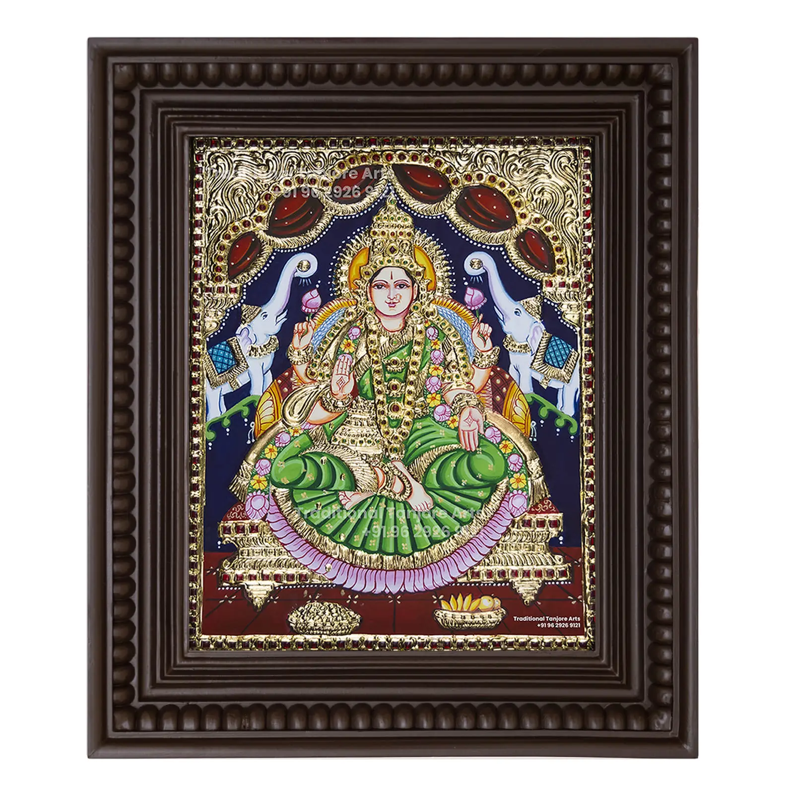 gaja lakshmi thanjavur painting