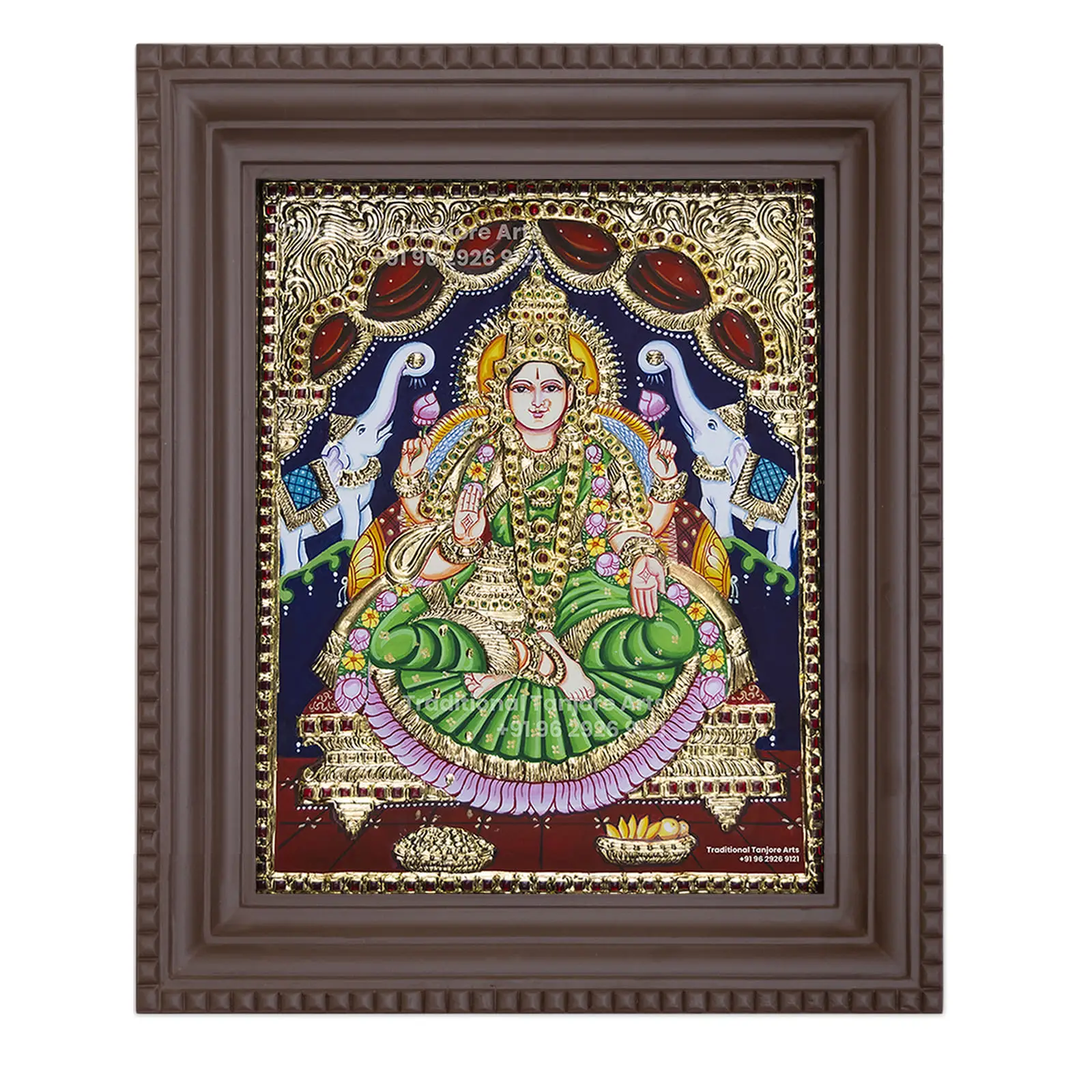 gaja lakshmi thanjavur painting