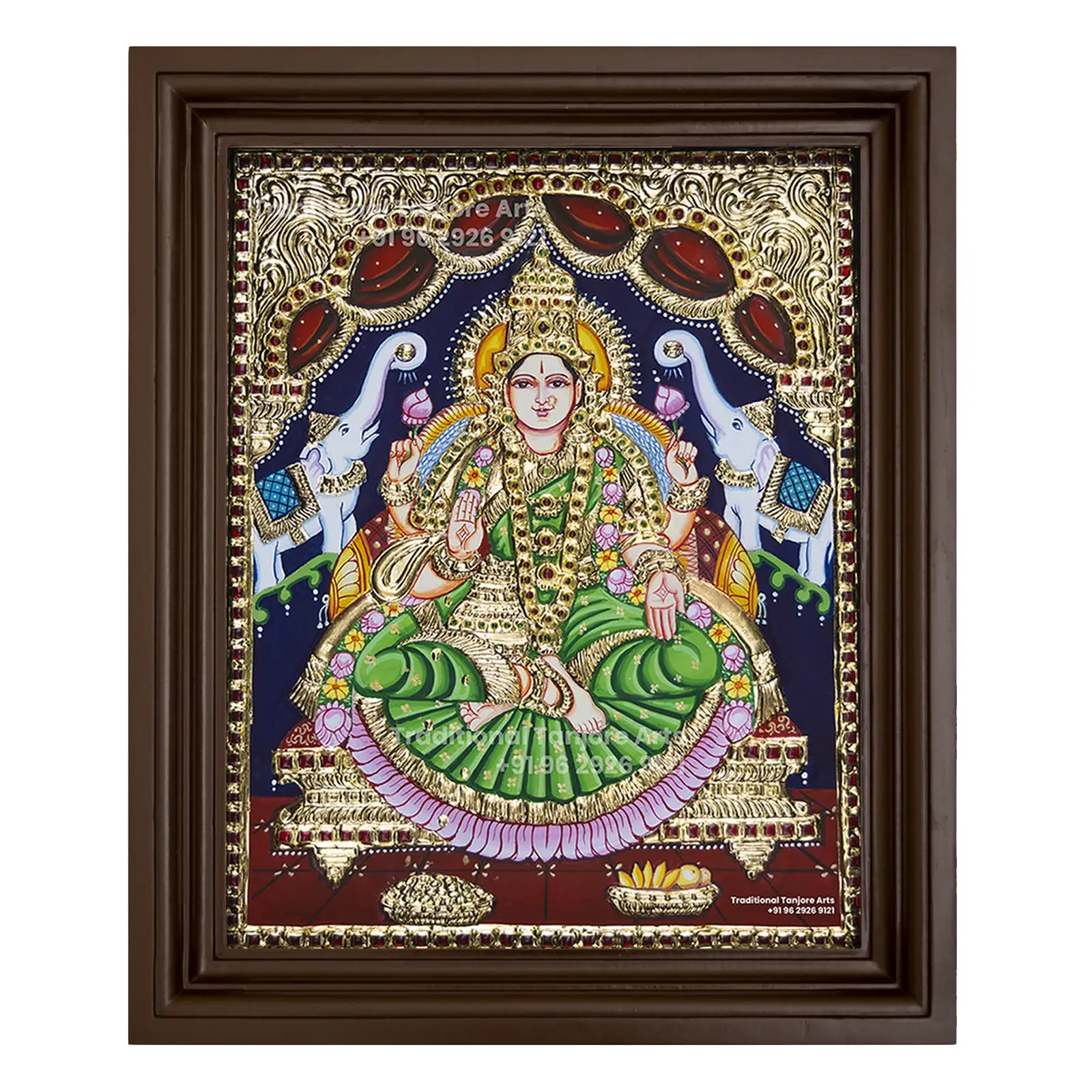 gajalakshmi images tanjore painting