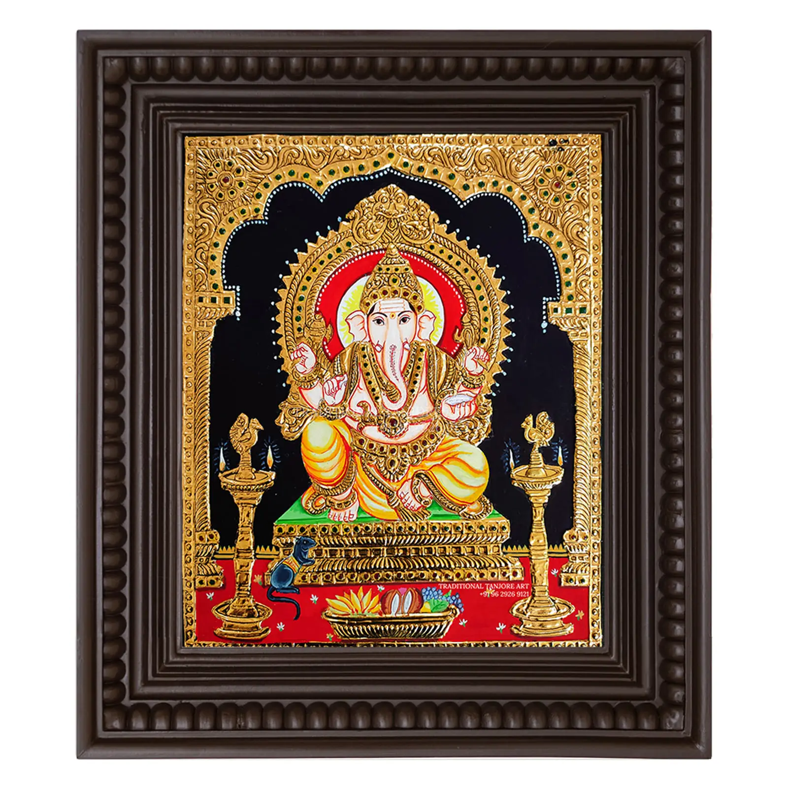 ganesha thanjavur painting sketch