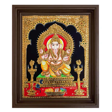 ganesha tanjore painting sketch