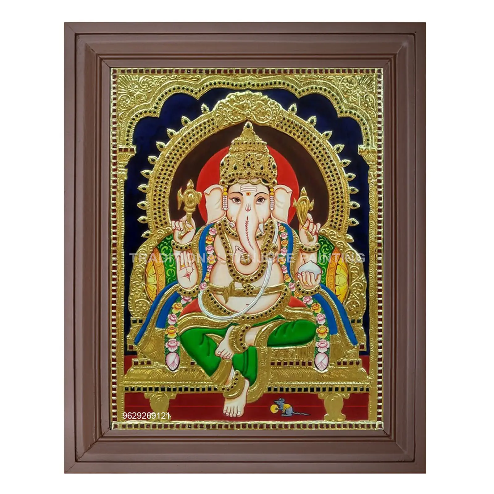 ganesha tanjore painting
