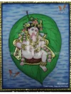 Baby Krishnan on Leaf | Tanjore Painting | Traditional