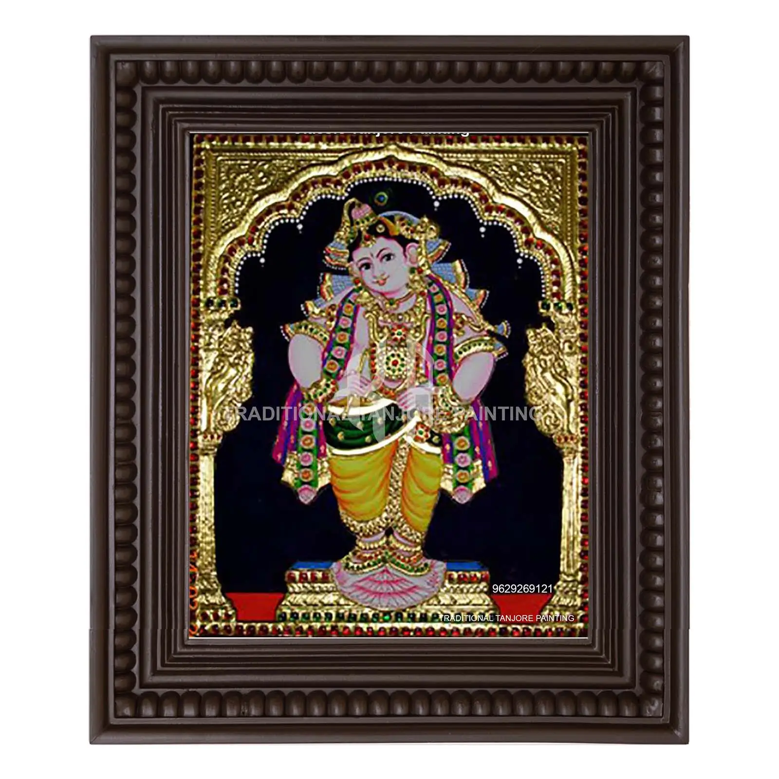 krishna tanjore painting