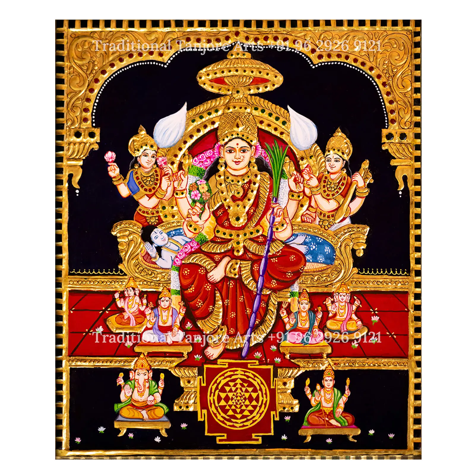 lalitha darbar tanjore painting