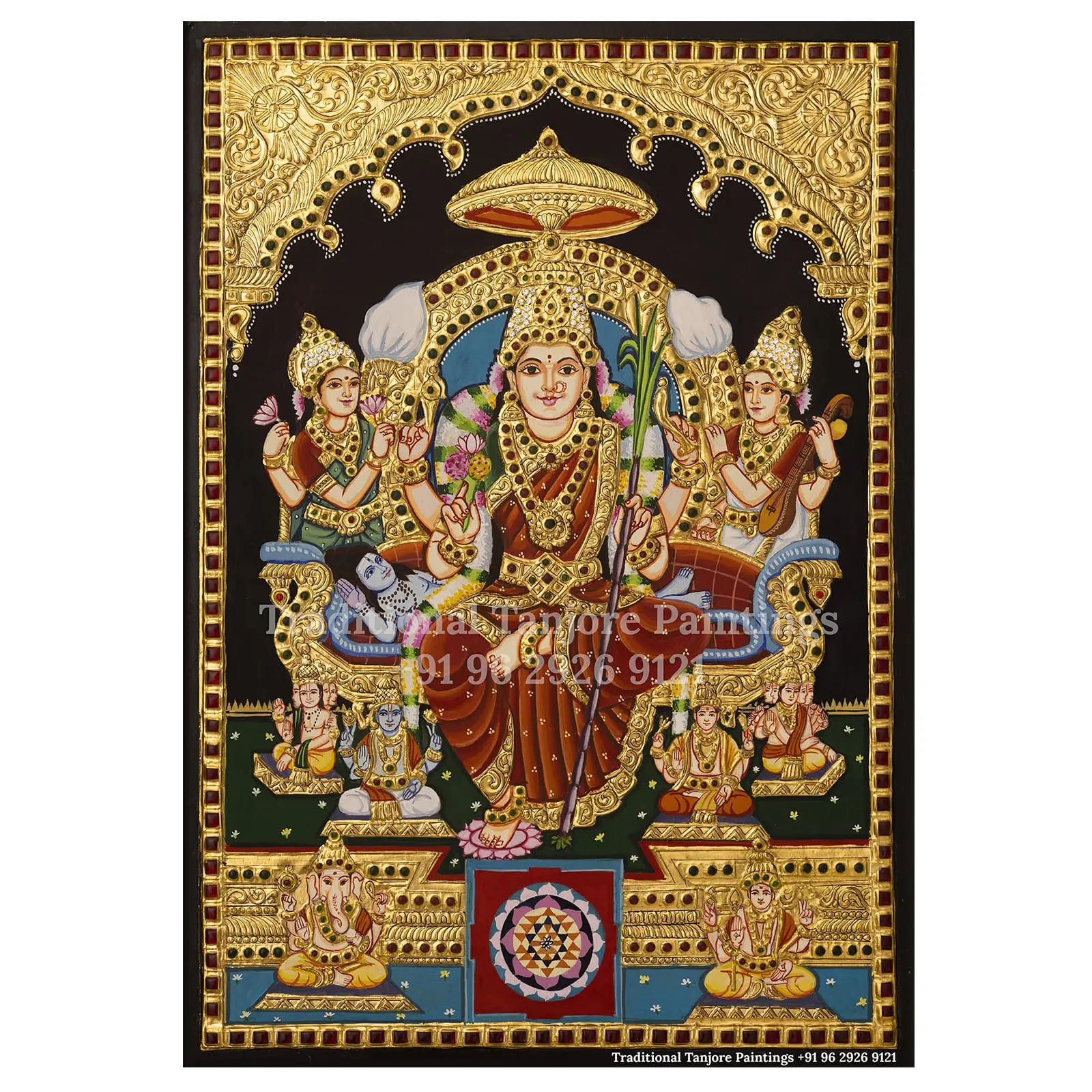 kamakshi thanjavur painting