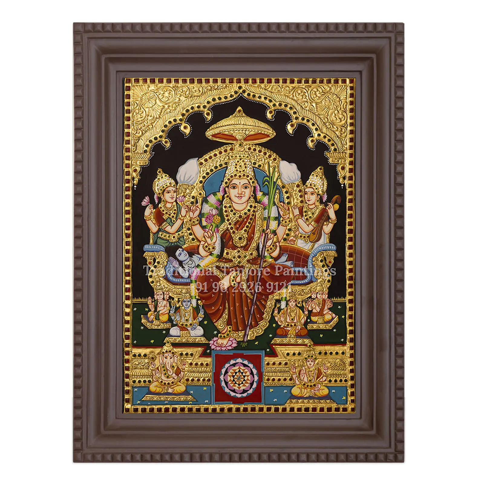 ram darbar tanjore painting