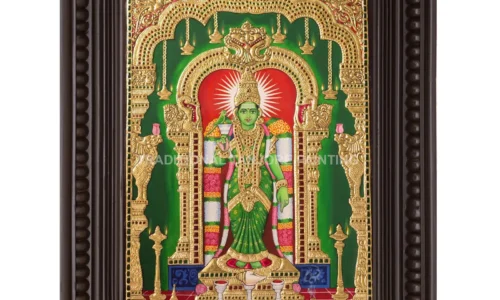 The Beauty of Meenakshi Tanjore Painting