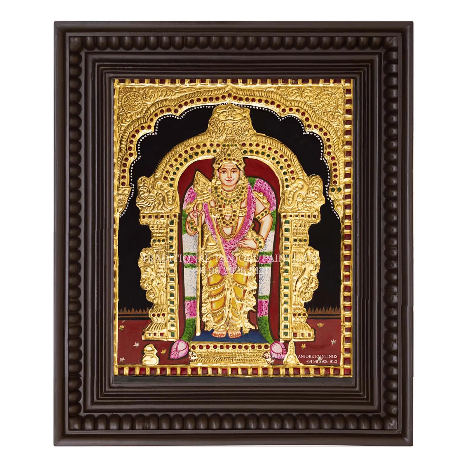raja alangaram murugan thanjavur painting