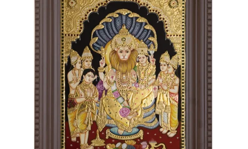 Lakshmi Narasimha Swamy Tanjore Painting
