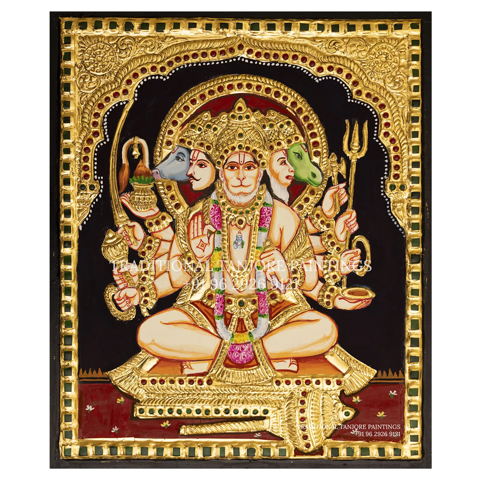 panchamuga anjaneyar tanjore hd images