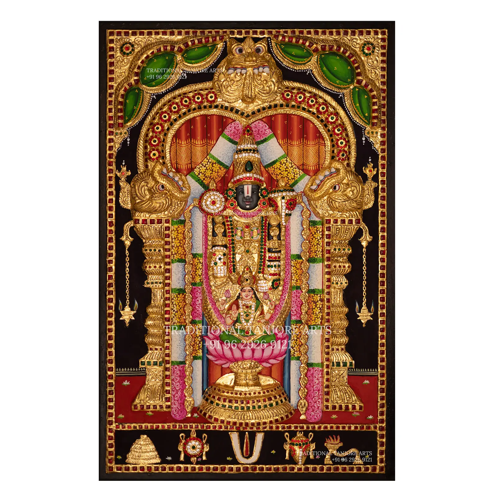 Perumal | Balaji | Venkateshwara Swamy | Tanjore Painting | Traditional