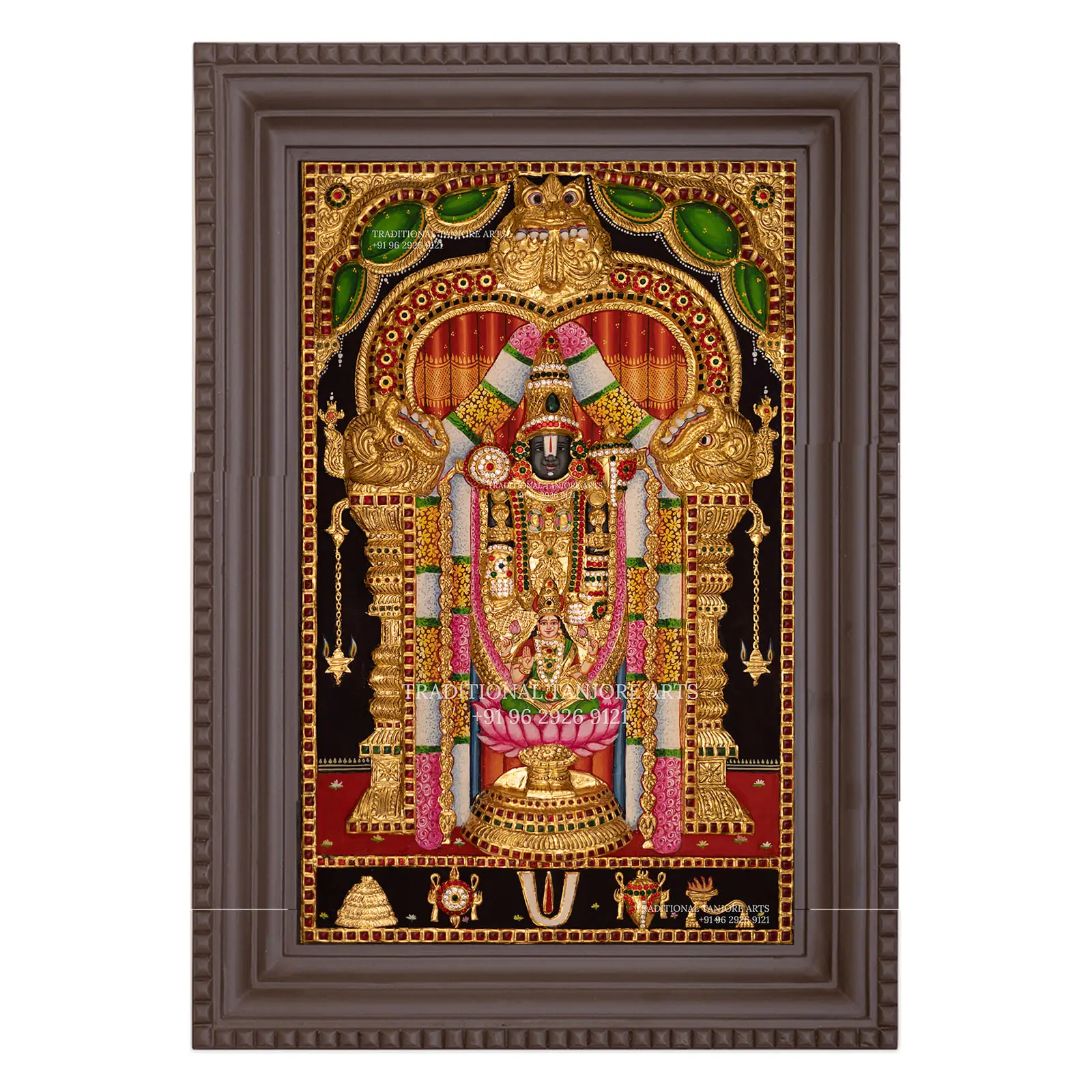lord venkateswara thanjavur painting