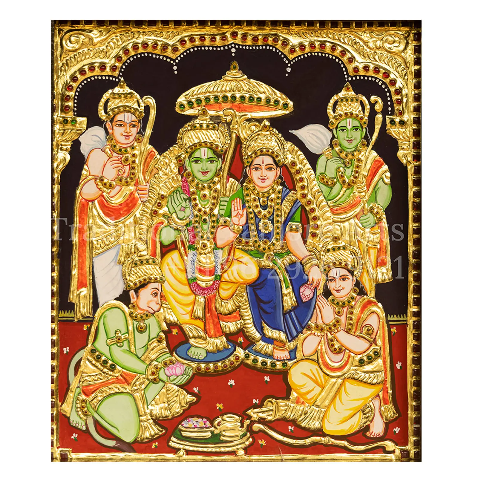 ram parivar tanjore art price