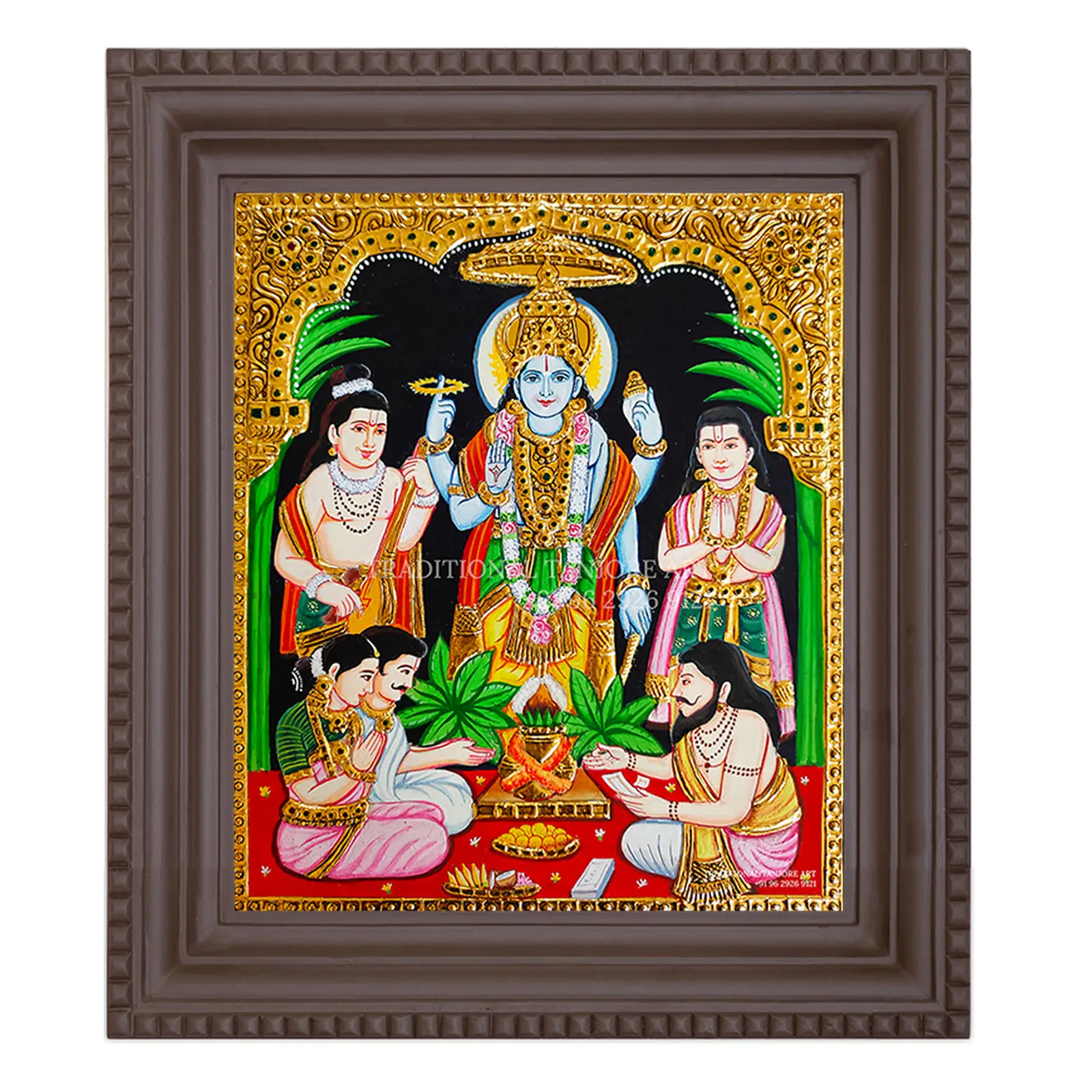 satyanarayana swamy thanjavur painting