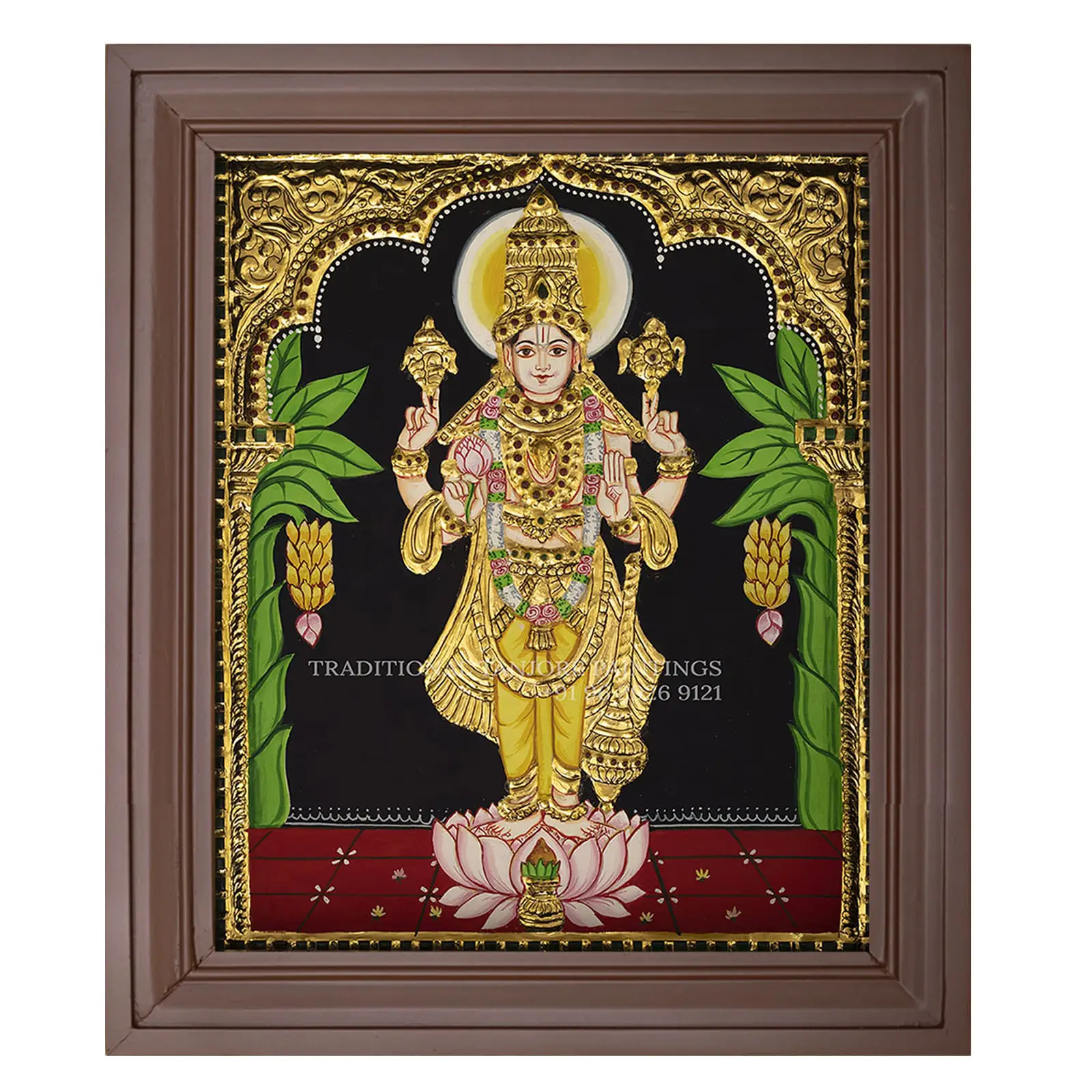 vishnu tanjore paintings
